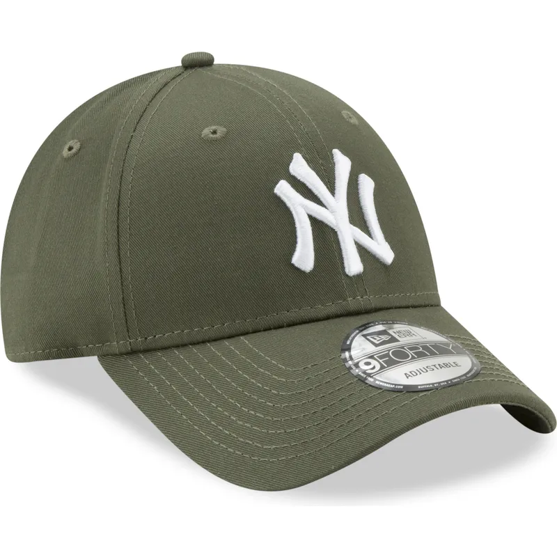 cap-izliekta-green-adjustable-strap-9forty-league-essential-no-new-york-yankees-mlb-no-new-era