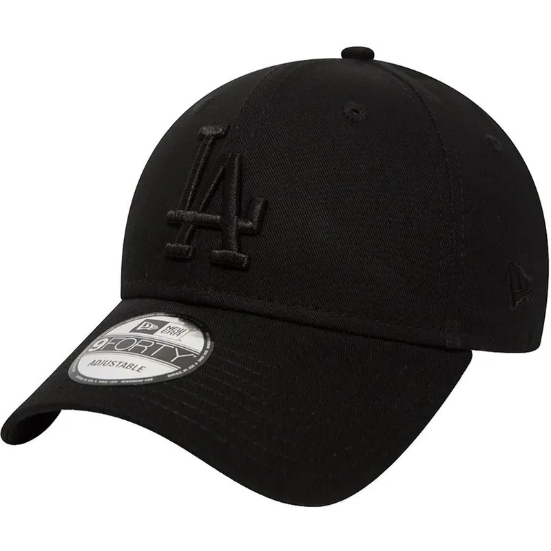 cap-izliekta-black-adjustable-strap-9forty-league-essential-no-los-angeles-dodgers-mlb-no-new-era