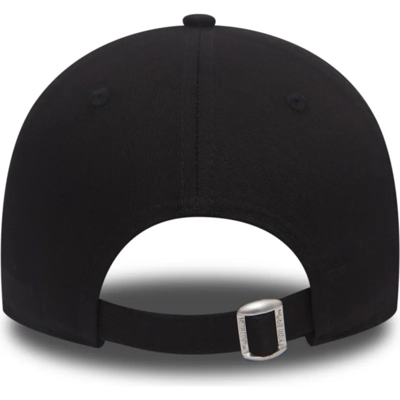 schwarze-verstellbare-curved-cap-mit-schwarzem-logo-9forty-league-essential-der-new-york-yankees-mlb-von-new-era