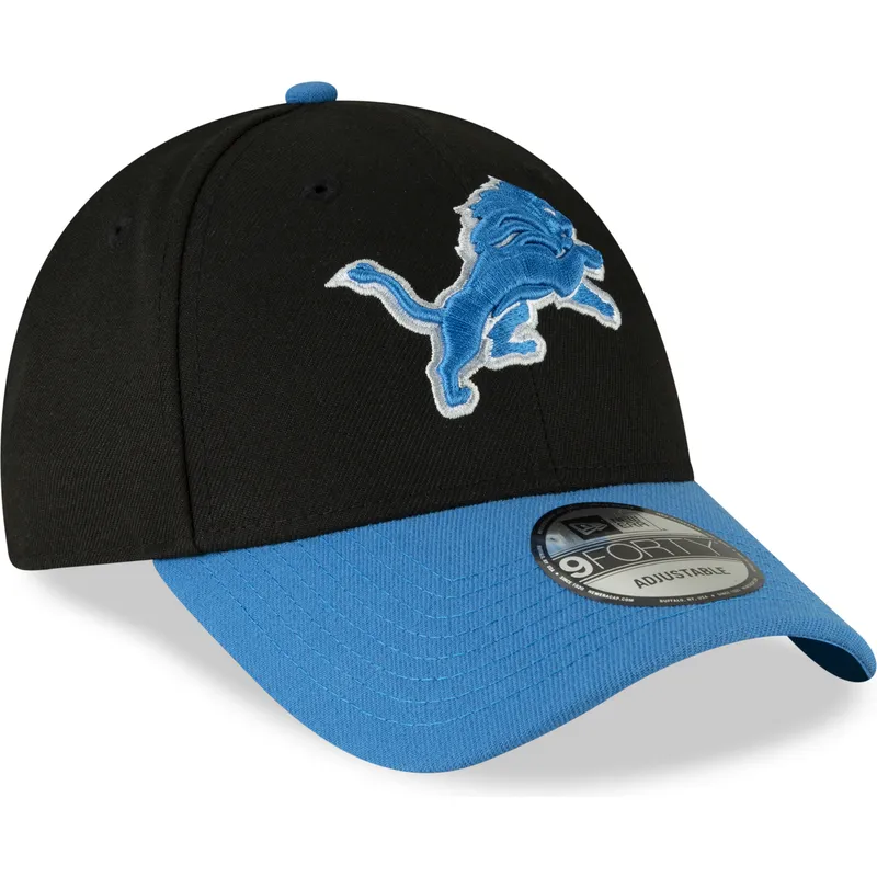 cepur-izliekta-melns-regulejams-9forty-the-league-no-detroit-lions-nfl-no-new-era