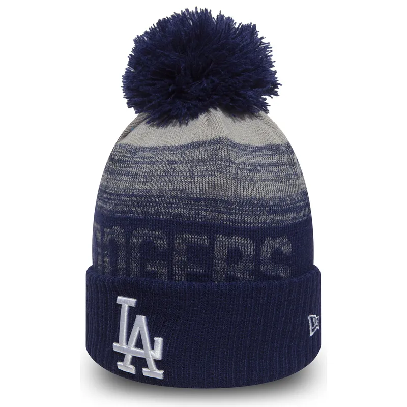 bonnet-bleu-avec-pompom-cuff-knit-sport-los-angeles-dodgers-mlb-new-era