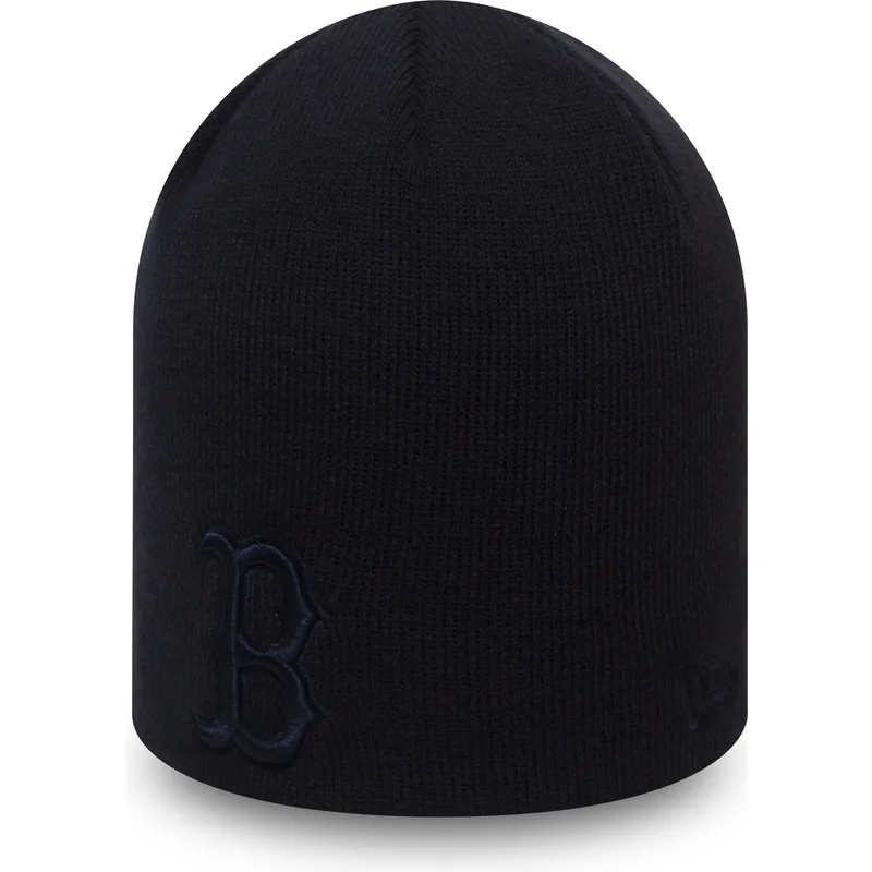 cepur-tumsi-zils-skull-knit-seasonal-no-boston-red-sox-mlb-no-new-era