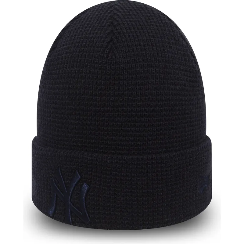cepur-tumsi-zils-cuff-knit-essential-waffle-no-new-york-yankees-mlb-no-new-era