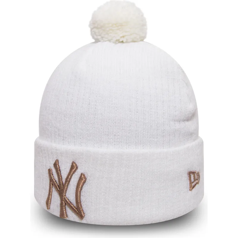 cepur-ar-bumbuli-balts-cuff-knit-sport-waffle-no-new-york-yankees-mlb-no-new-era