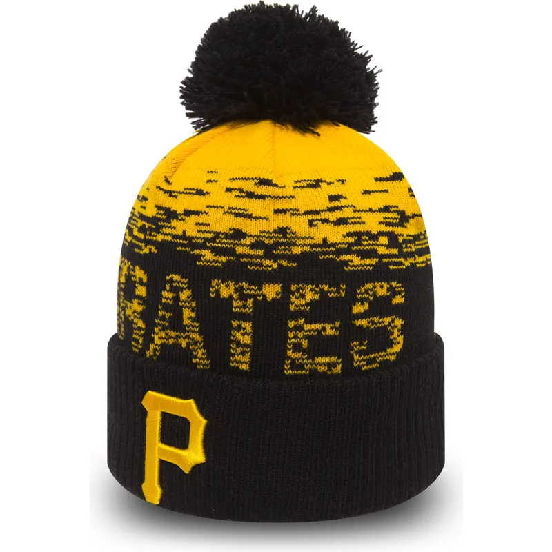 cap-pompom-yellow-cuff-knit-sport-no-pittsburgh-pirates-mlb-no-new-era