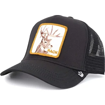 cepur-izliekta-truckeris-melns-snapback-rack-it-the-farm-no-goorin-bros