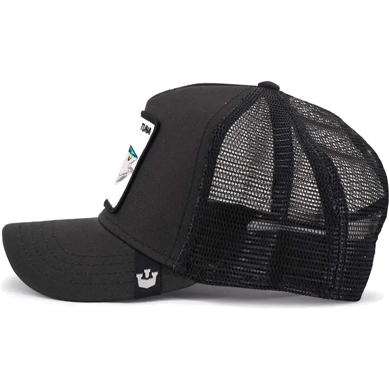 cepur-izliekta-truckeris-melns-snapback-big-fishy-the-farm-no-goorin-bros