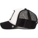 cepur-izliekta-truckeris-melns-snapback-meow-meow-the-farm-no-goorin-bros