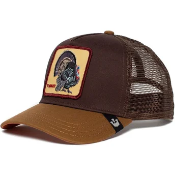 cepur-izliekta-truckeris-bruns-snapback-wild-turkey-the-farm-no-goorin-bros