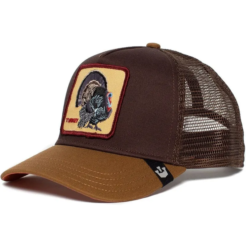 cepur-izliekta-truckeris-bruns-snapback-wild-turkey-the-farm-no-goorin-bros