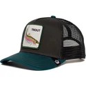 cepur-izliekta-truckeris-melns-snapback-rainbow-trout-the-farm-no-goorin-bros