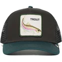 cepur-izliekta-truckeris-melns-snapback-rainbow-trout-the-farm-no-goorin-bros