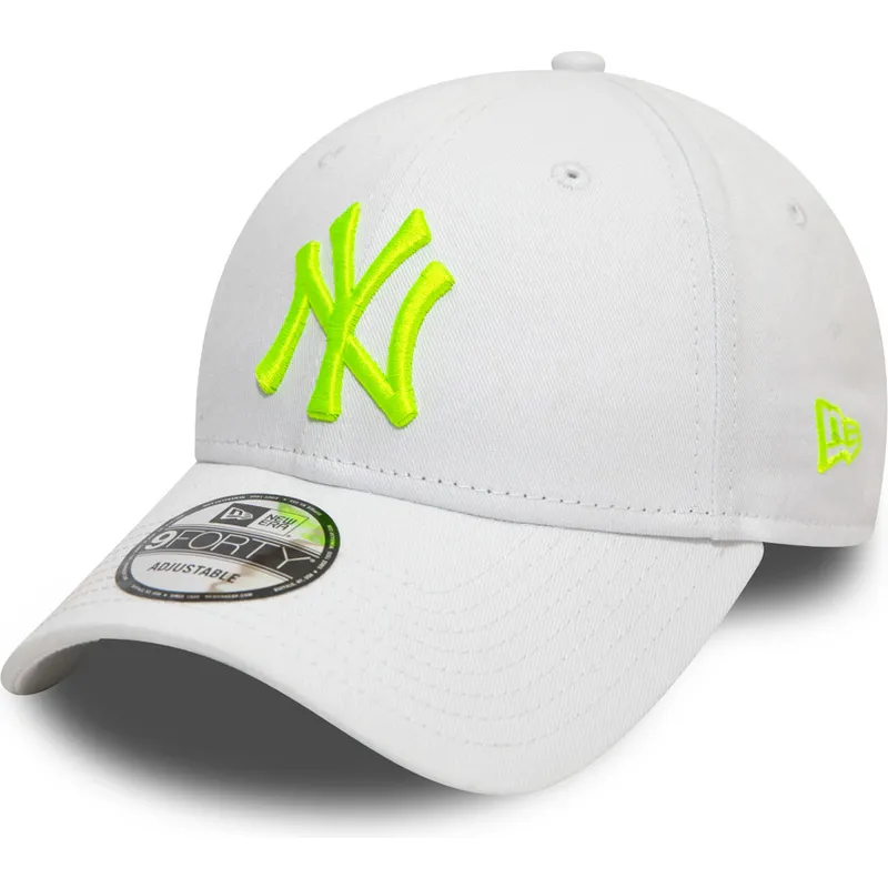 cepur-izliekta-balts-regulejams-9forty-league-essential-neon-no-new-york-yankees-mlb-no-new-era