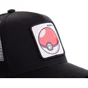 cepur-izliekta-truckeris-melns-snapback-pok1-poke-ball-pokemon-no-capslab
