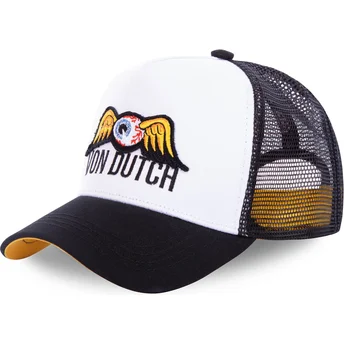 Czapka trucker biało-czarna EYEPAT1 Von Dutch