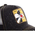 schwarze-trucker-kappe-silvester-loomin1-looney-tunes-von-capslab