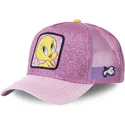 cepur-izliekta-truckeris-roza-snapback-purpurina-twe4-tvitijs-looney-tunes-no-capslab