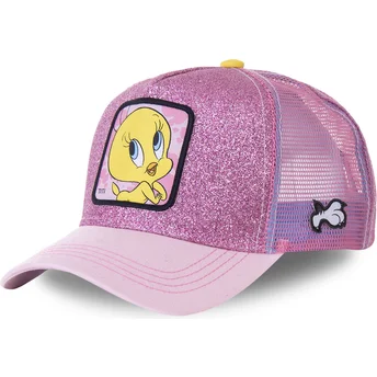 cepur-izliekta-truckeris-roza-snapback-purpurina-twe4-tvitijs-looney-tunes-no-capslab