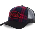 cepur-izliekta-truckeris-melns-snapback-estampado-cuadros-carb2-no-von-dutch