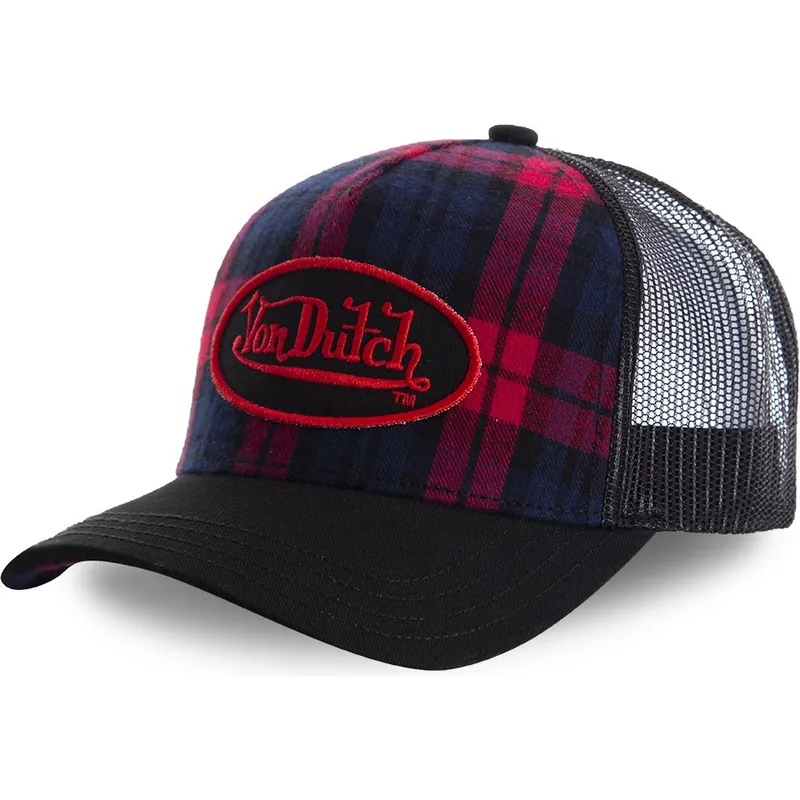 cepur-izliekta-truckeris-melns-snapback-estampado-cuadros-carb2-no-von-dutch