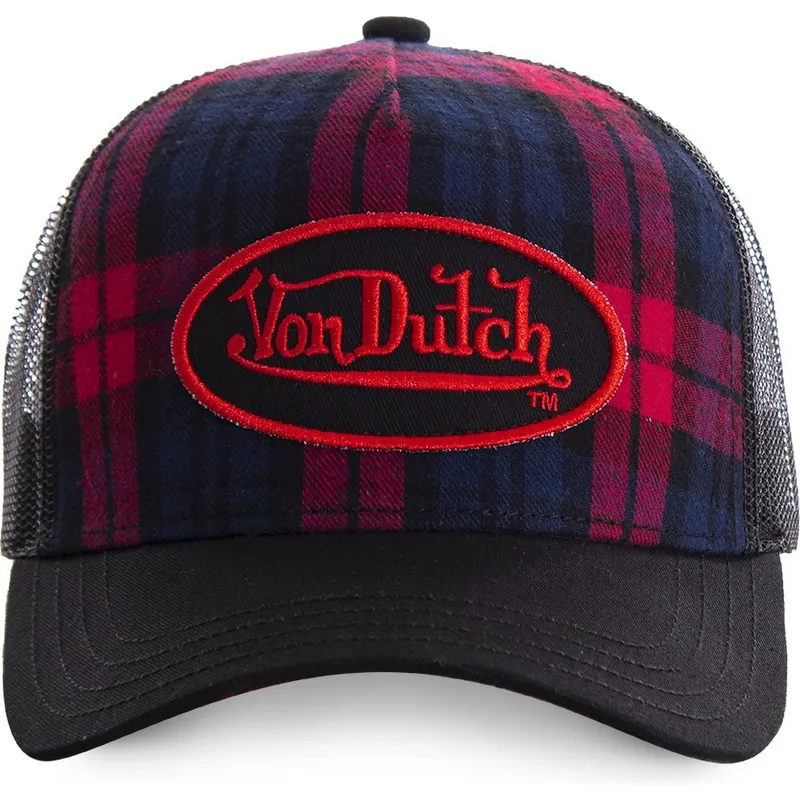cepur-izliekta-truckeris-melns-snapback-estampado-cuadros-carb2-no-von-dutch