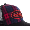 cepur-izliekta-truckeris-melns-snapback-estampado-cuadros-carb2-no-von-dutch