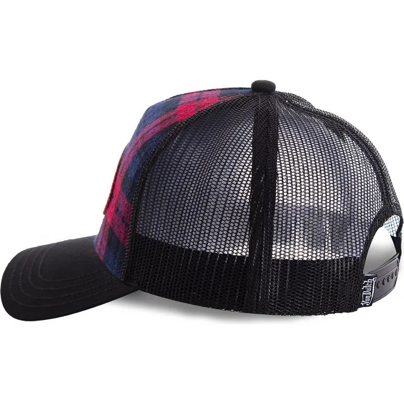 cepur-izliekta-truckeris-melns-snapback-estampado-cuadros-carb2-no-von-dutch