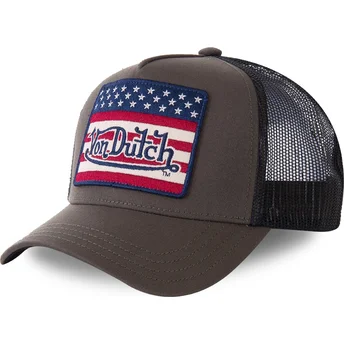 Czapka trucker zielono-czarna FLAKAK od Von Dutch