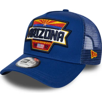 cepur-izliekta-truckeris-zils-snapback-a-frame-usa-patch-arizona-no-new-era