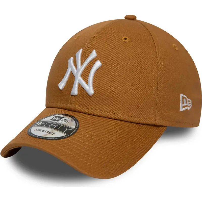 cepur-izliekta-bruns-regulejams-trigo-9forty-league-essential-no-new-york-yankees-mlb-no-new-era