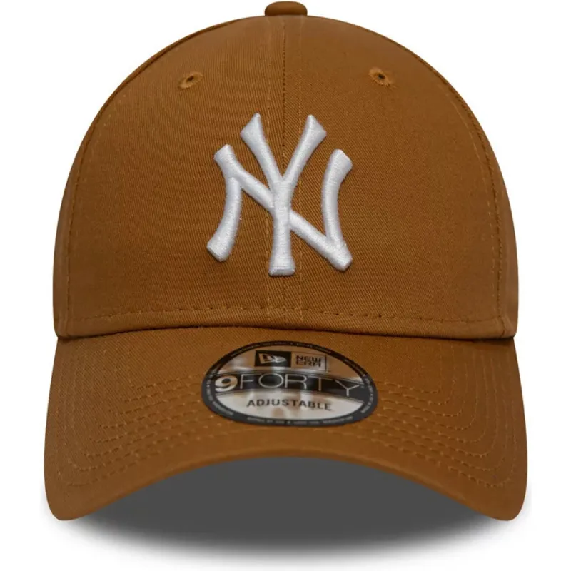 cepur-izliekta-bruns-regulejams-trigo-9forty-league-essential-no-new-york-yankees-mlb-no-new-era