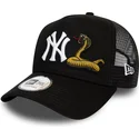 schwarze-a-frame-trucker-cap-snake-new-york-yankees-mlb-von-new-era