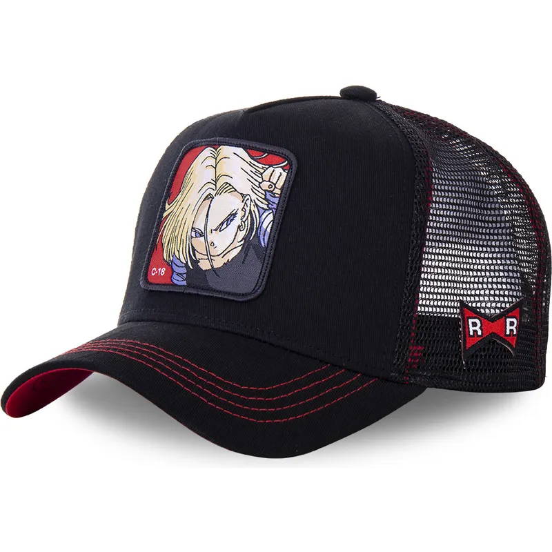 cepur-izliekta-truckeris-melns-snapback-androide-c18b-c-18-dragon-ball-no-capslab
