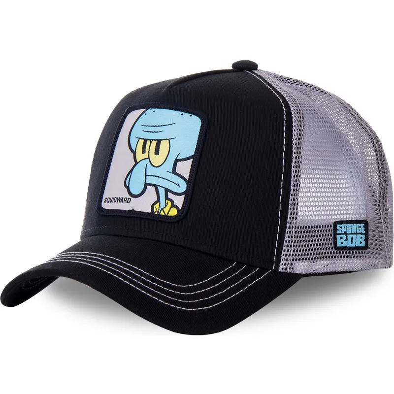 cepur-izliekta-truckeris-melns-snapback-squ-skvidvards-tentakls-spongebob-no-capslab