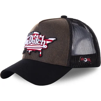 von-dutch-pay2-brown-and-black-trucker-hat