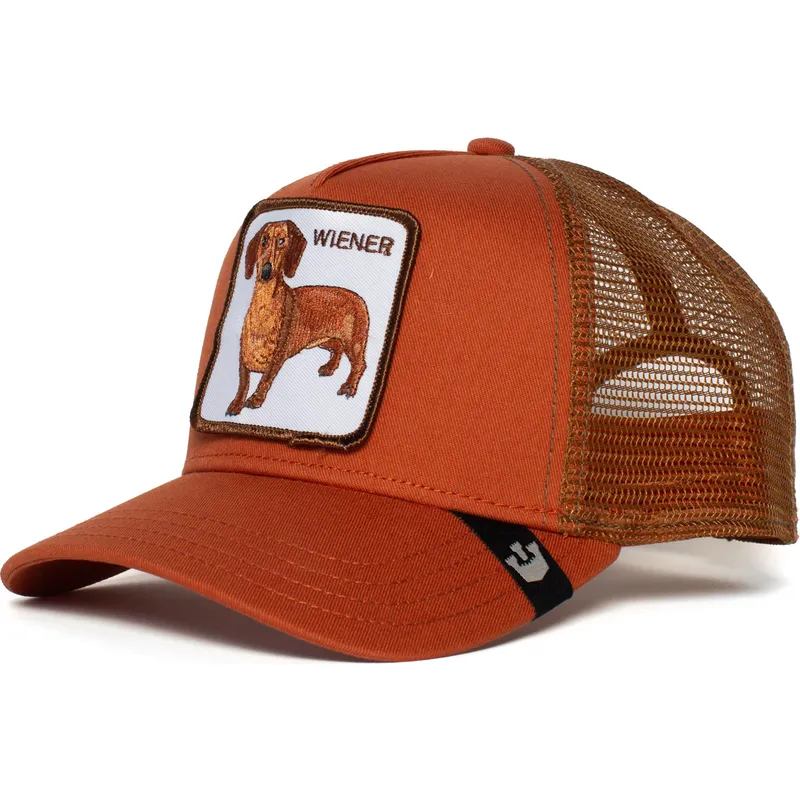 cepur-izliekta-truckeris-bruns-snapback-weiner-dawg-the-farm-no-goorin-bros