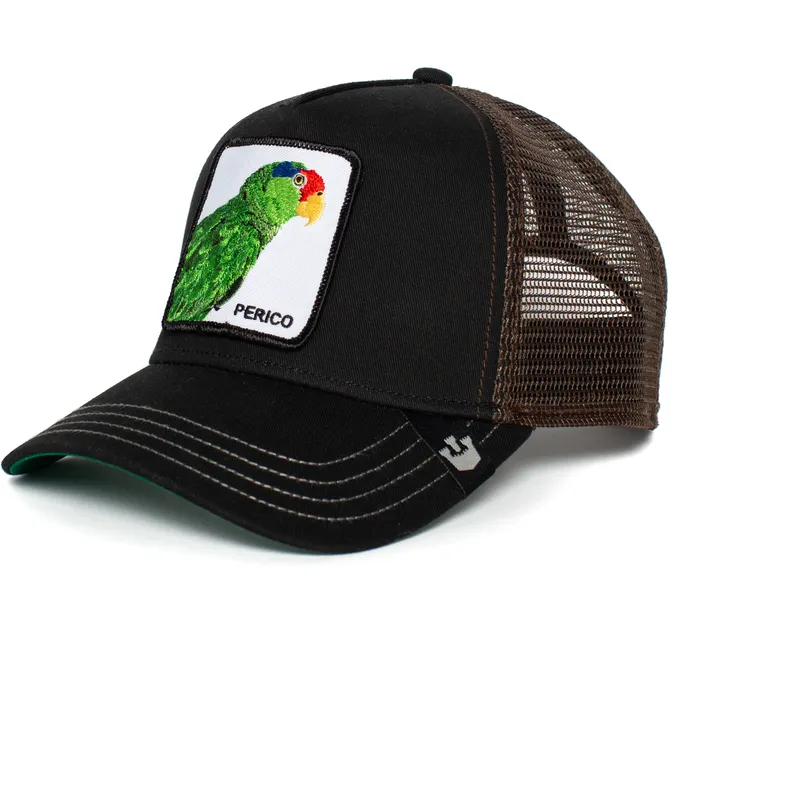 cepur-izliekta-truckeris-melns-snapback-perico-the-farm-no-goorin-bros