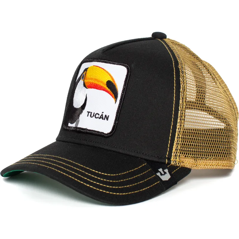 cepur-izliekta-truckeris-melns-snapback-tucan-the-farm-no-goorin-bros
