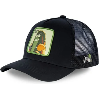capslab-rick-und-morty-ckl2-pickle-rick-schwarze-trucker-kappe