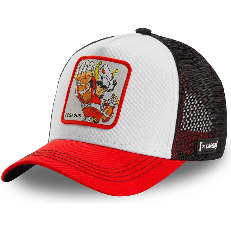 cepur-izliekta-truckeris-balts-snapback-pegasa-seija-saint-seiya-knights-of-the-zodiac-no-capslab