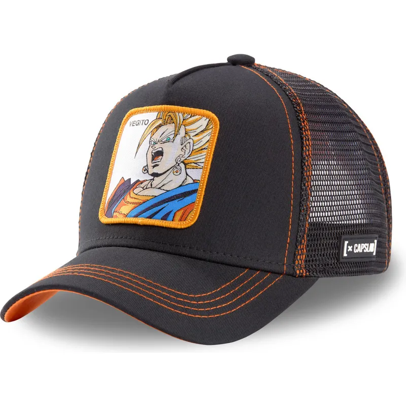 cepur-izliekta-truckeris-melns-snapback-super-saiyan-veg3-vegeto-dragon-ball-no-capslab