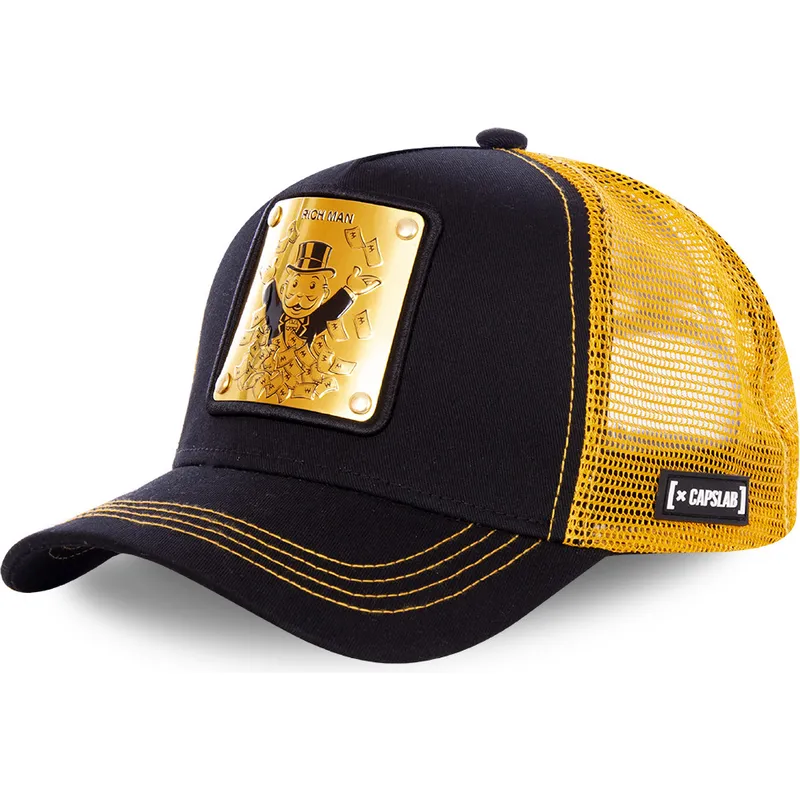cepur-izliekta-truckeris-melns-snapback-uncle-bif-rich-uncle-pennybags-monopoly-no-capslab