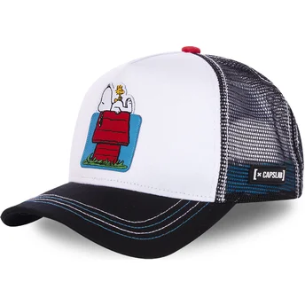 cepur-izliekta-truckeris-balts-snapback-casa-hou-snoopy-un-carlijs-brauns-zemesrieksti-no-capslab