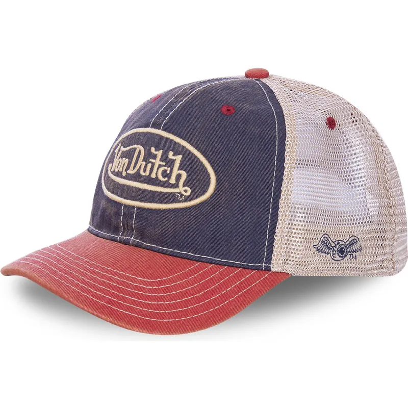casquette-trucker-bleue-marine-blanche-et-rouge-mac2-von-dutch