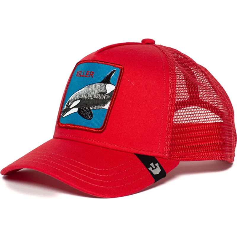 gorra-trucker-roja-orca-killer-whale-de-goorin-bros