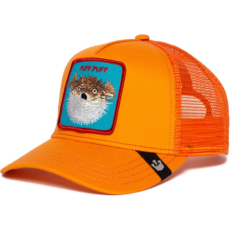 cepur-izliekta-truckeris-oranzs-snapback-puff-the-farm-no-goorin-bros