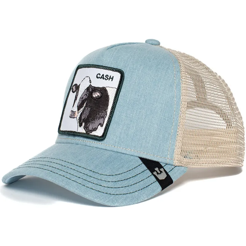 cepur-izliekta-truckeris-zils-snapback-cash-cow-the-farm-no-goorin-bros