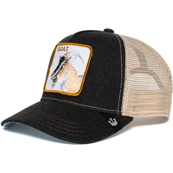 Cepur izliekta šoferis melns snapback cabra G.O.A.T. The Farm no Goorin Bros.