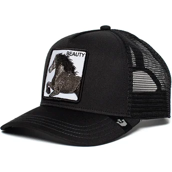 schwarze-trucker-kappe-black-beauty-pferd-von-goorin-bros
