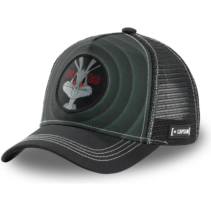 cepur-izliekta-truckeris-melns-snapback-bullseye-color-rings-loo-bug2-bakss-bannijs-looney-tunes-no-capslab